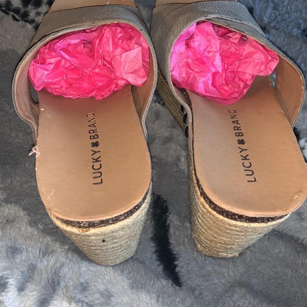 Lucky Brand Leather LK-Neeka Platform Wedge — 8 - Picture 5 of 15